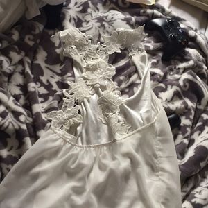 Cross back floral flow top